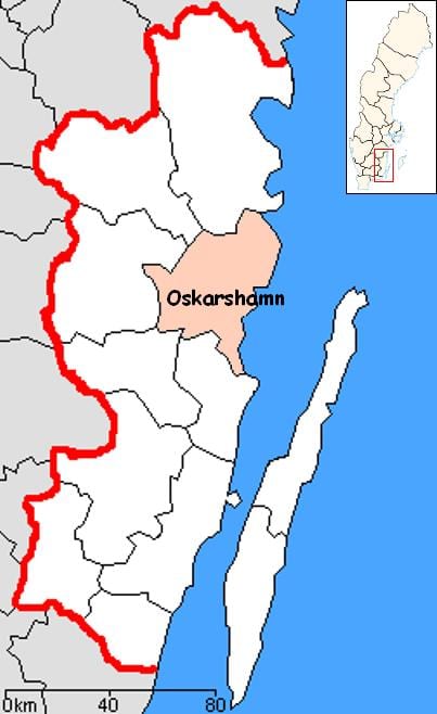 карта Оскарсхамн Швеция
