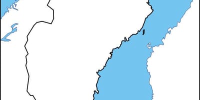 Пустая карта Швеции